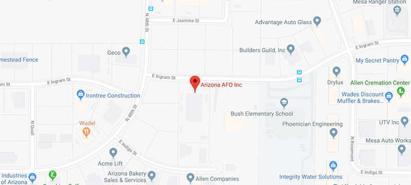 Map of AZ AFO Headquarters